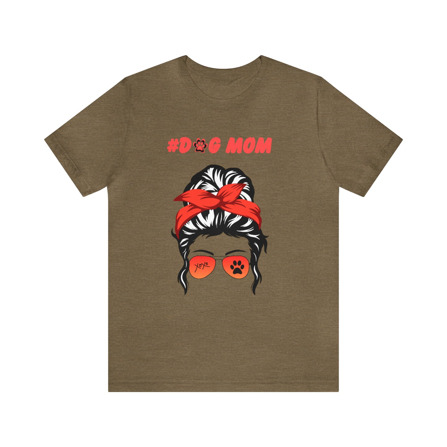 "Power Girl Dog Mom" t-shirt, celebrating the super dog moms! Unisex Jersey Short Sleeve Tee