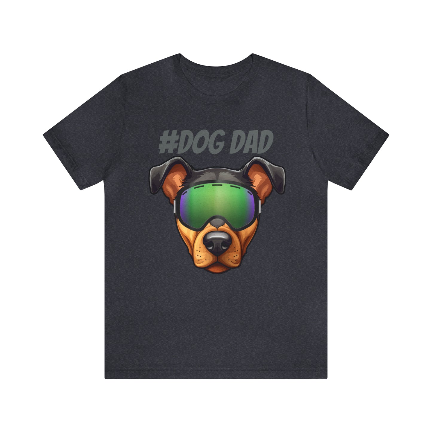 You belong here "Dad Dog" LOVE DOG DAD t-shirt, celebrating the love and dedication of dog dads Unisex Jersey Short Sleeve Tee