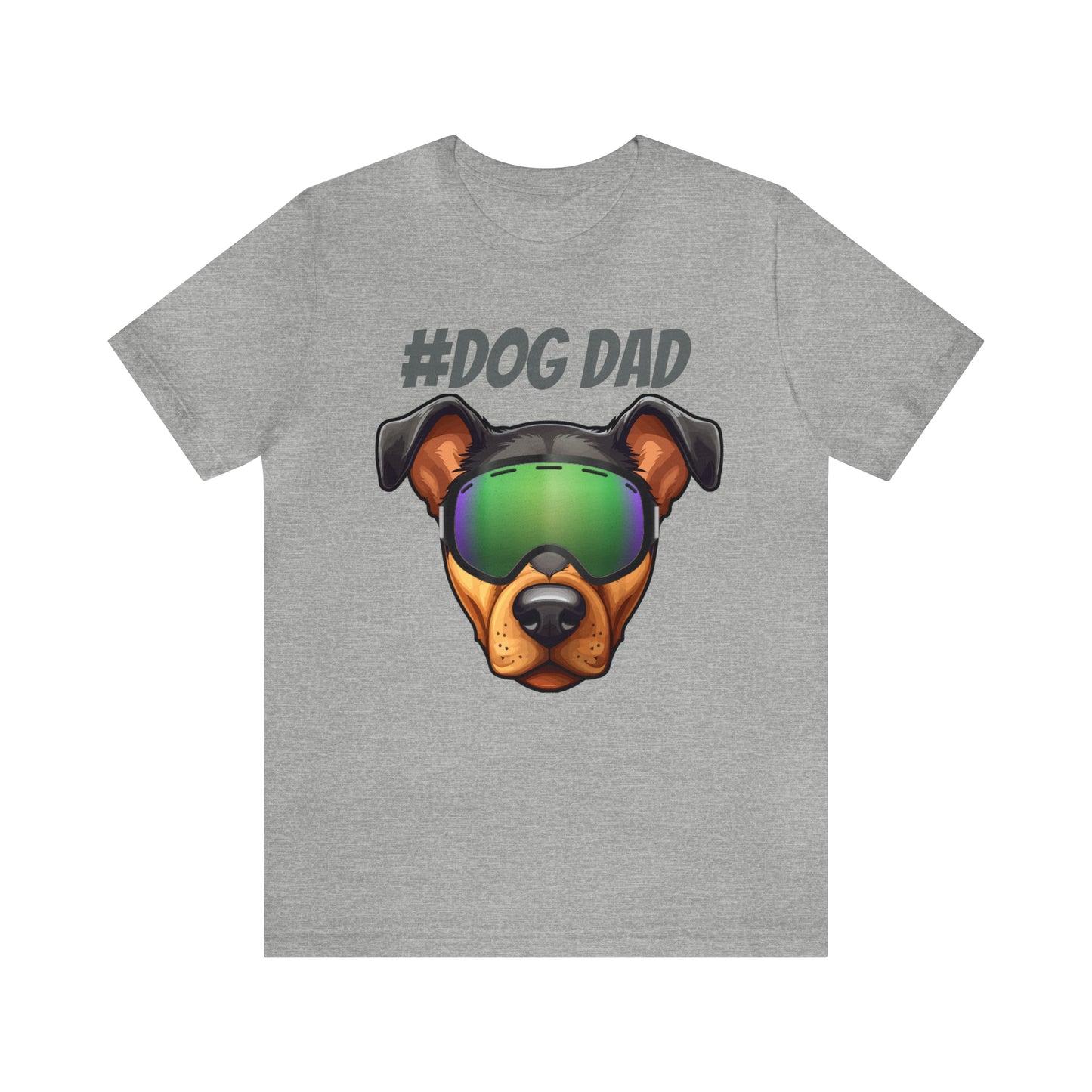 You belong here "Dad Dog" LOVE DOG DAD t-shirt, celebrating the love and dedication of dog dads Unisex Jersey Short Sleeve Tee