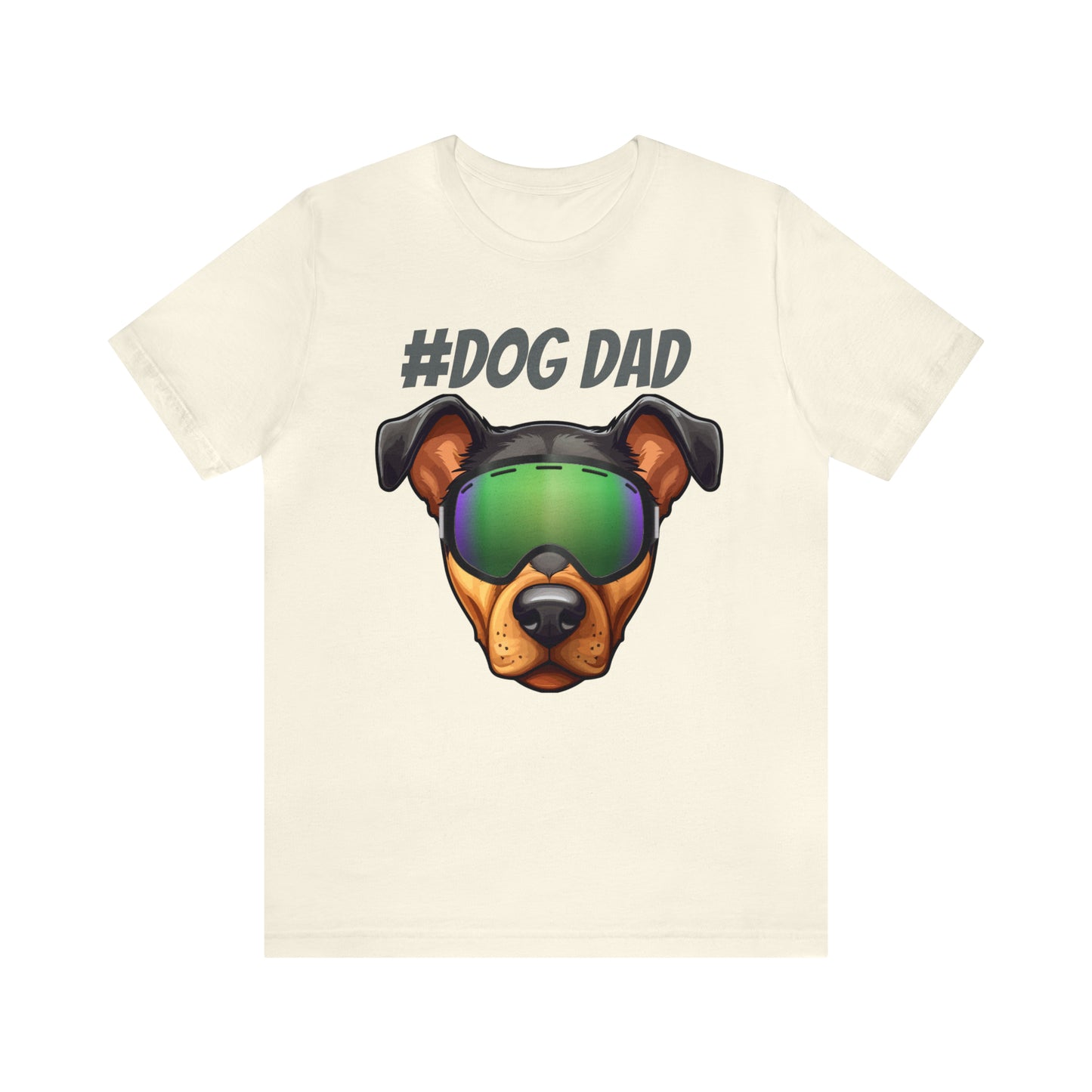 You belong here "Dad Dog" LOVE DOG DAD t-shirt, celebrating the love and dedication of dog dads Unisex Jersey Short Sleeve Tee