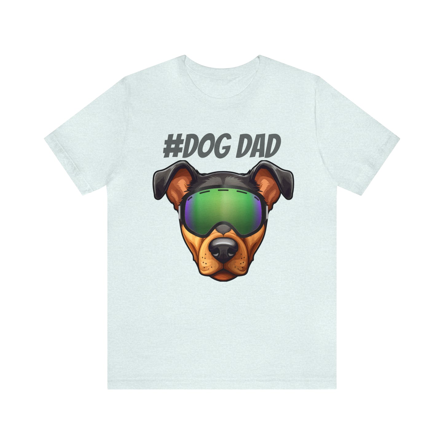 You belong here "Dad Dog" LOVE DOG DAD t-shirt, celebrating the love and dedication of dog dads Unisex Jersey Short Sleeve Tee