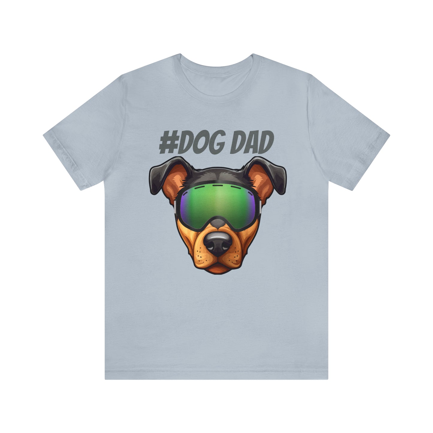 You belong here "Dad Dog" LOVE DOG DAD t-shirt, celebrating the love and dedication of dog dads Unisex Jersey Short Sleeve Tee