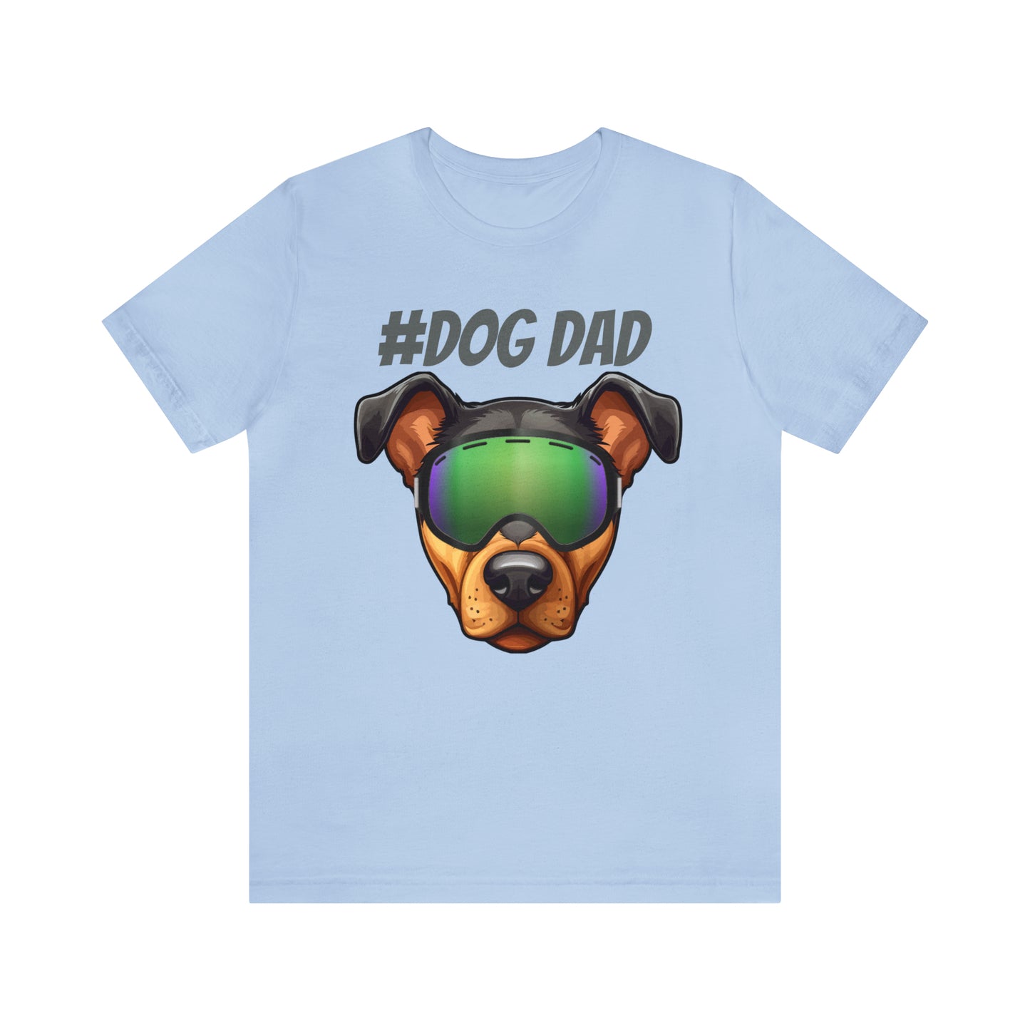 You belong here "Dad Dog" LOVE DOG DAD t-shirt, celebrating the love and dedication of dog dads Unisex Jersey Short Sleeve Tee